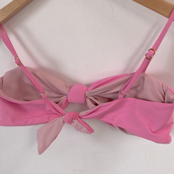 (A21) NEW Kya Reversible Knot pink/mauve Bikini Top ONLY, Size Medium, NWOT - Picture 5 of 10